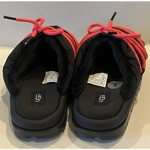 NEW UGG Spaceslider Tech Slide Platform Lug Sole Black Sandals Slippers - Picture 5 of 9